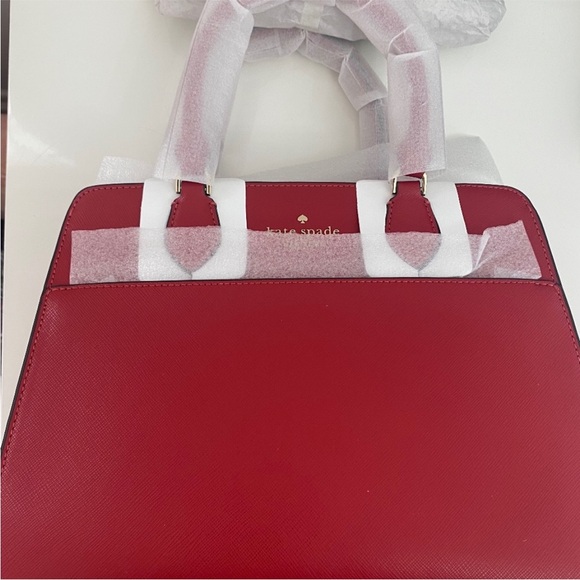 Kate Spade Madison medium satchel purse Red NWT - Picture 7 of 8